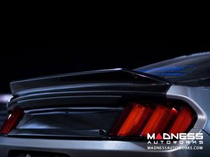 Ford Mustang Decklid w/ Integrated Spoiler  by Anderson Composites - Carbon Fiber